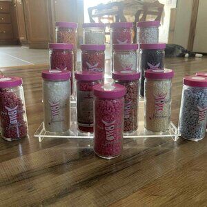 Pink Zebra sprinkles-10 oz jar- peppermint, cinn spice, watermelon, apple pie